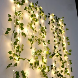 1Pack Realistic Greenery Vines for Indoor and Outdoor Use 20 LED String Light For New Year Wall House Room Office Birthday Home