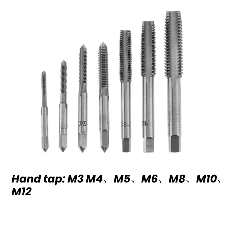 Adjustable Hand Screw Tap Die Wrench M3-12 Tap Wrench With Screw Thread Tap Drill Bit for Car Repair Tool