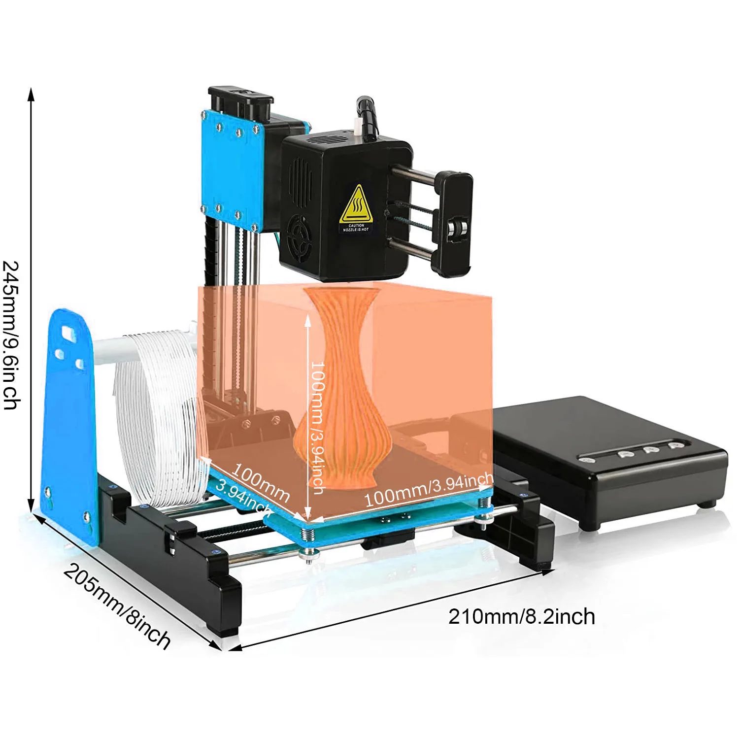 Mini Desktop 3D Printer Easythreed X1 High Precision FDM 3D Printing Kit Portable Silent Printing Machine For Home School Childr