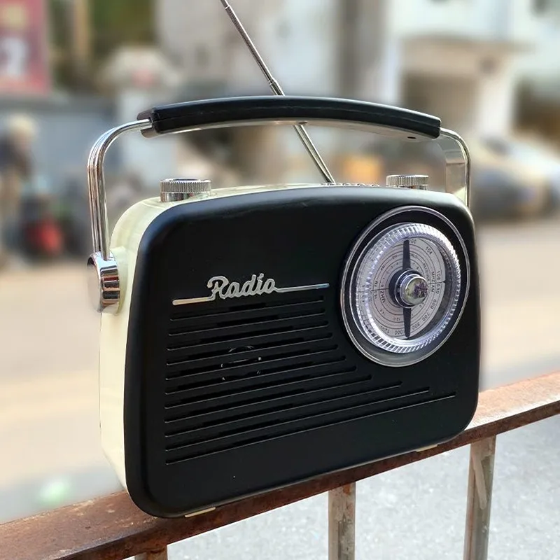 

Retro Multifunction Full-band Portable Radio USB Drive Wireless Stereo Bluetooth Speaker With AUX TF Card Player Elderly Radios