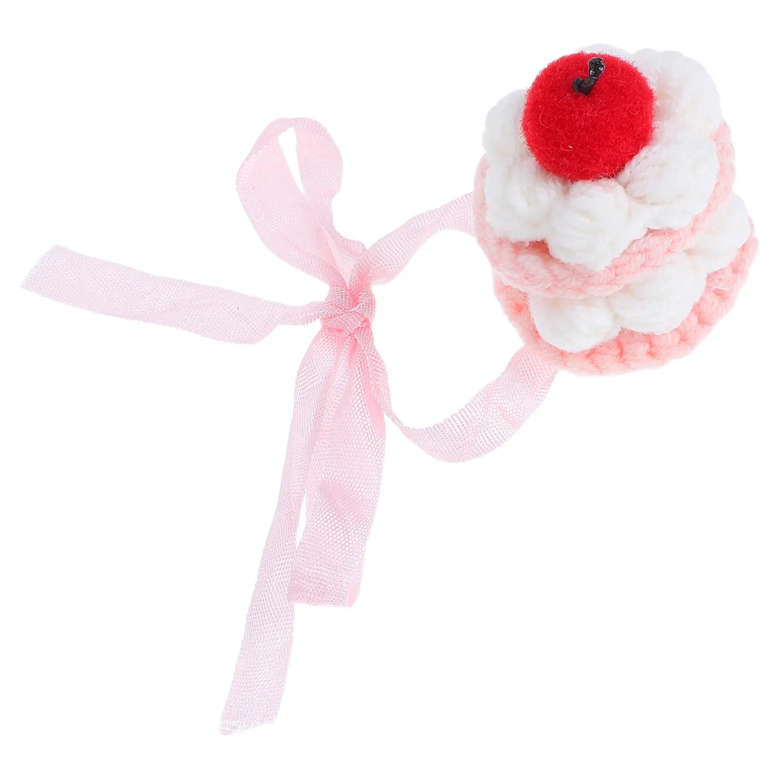 Mini Handmade Crochet Strawberry Bucket Hats for Kids 10-17 cm – Cute Knit Fairy Styling Accessories