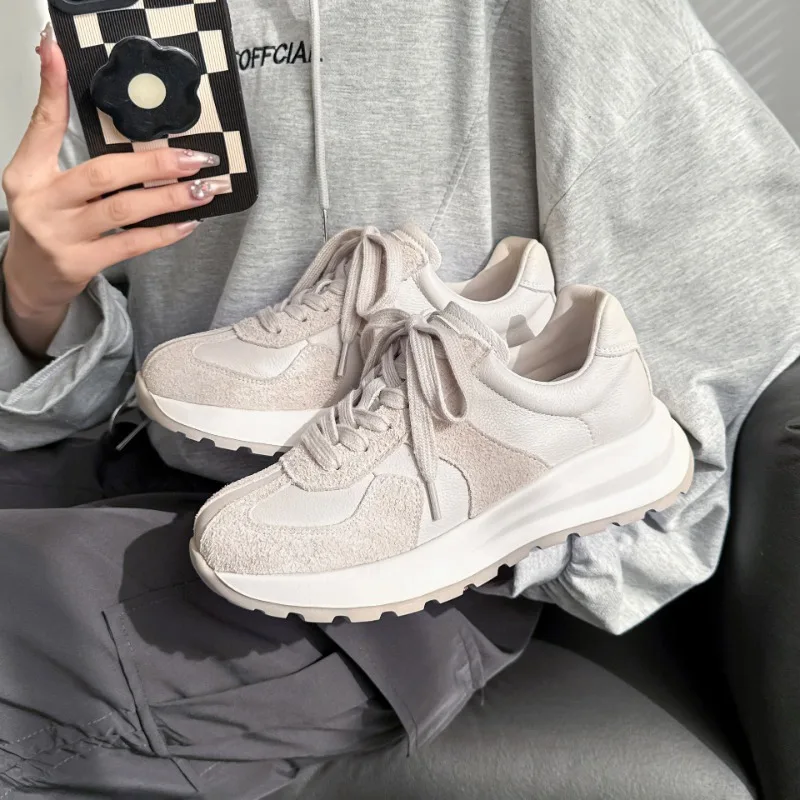 

Women's Sports Forrest Gump Shoes New German Training Light Breathable Small Waist Lace-up Trendy Sneakers Fashion