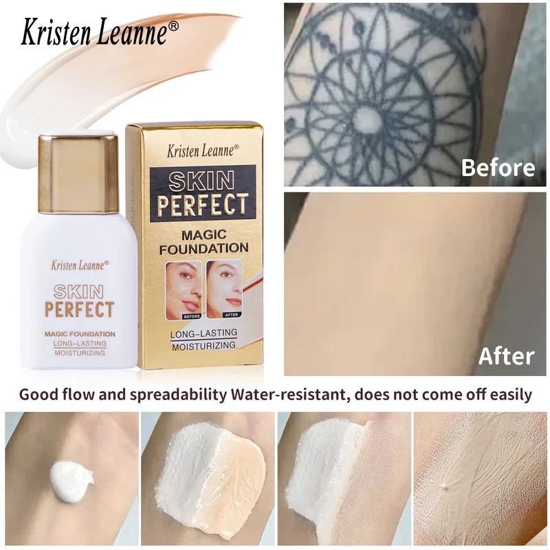 

KRISTEN LEANNE Color-Changing Foundation Waterproof Concealer Long-Lasting Skin Brightening