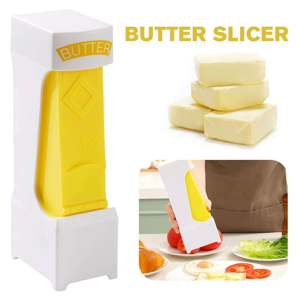 

Cheese and Butter Slicer with Stainless Steel Blade – Kitchen Utensils for Easy Butter and Cheese Cutting