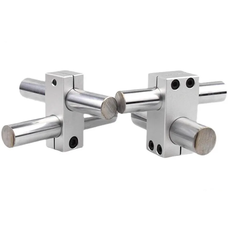 Pillar fixing clamp vertical fixed diameter fastening aluminum alloy optical axis cross block steel pipe fixing bracket connecti