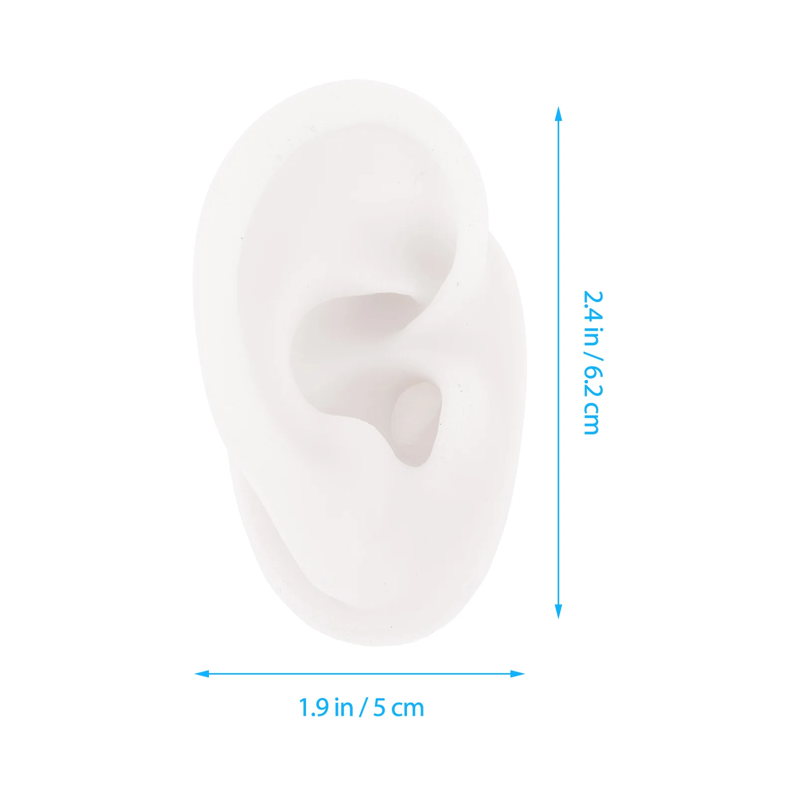 Silicone Ear Model Simulation Display Jewelry Earring Piercing Practice Tool Body Parts