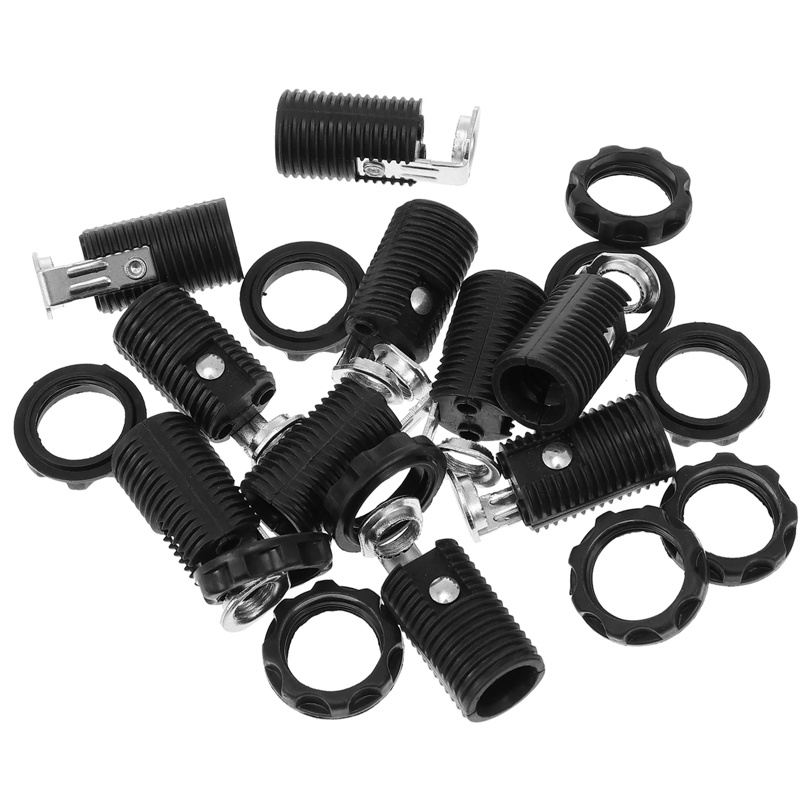 

10Pcs E12 Plug-in Screw Light Socket Easy Install Pendant Lamp Holder Light Bulb Adapter for DIY Lighting Projects