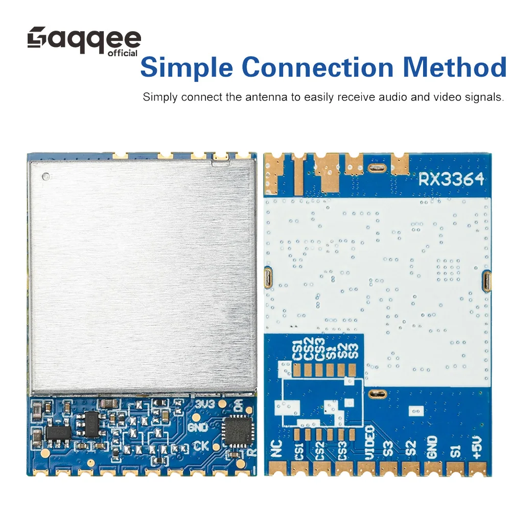 

RX3364 3.3G Without RSSI FPV Image Transmission Module Simulates Wireless Audio Video Transmission And Reception Module