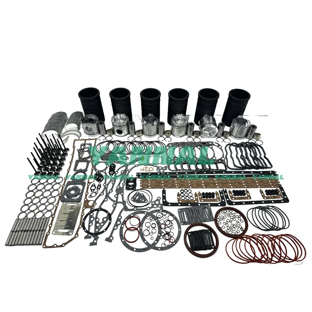 S6A3 Rebuild Overhaul Kit With Valves Engine Bearings Cylinder Liner Piston Rings Full Gasket Kit For Mitsubishi