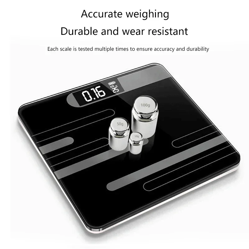 Weight Scale Smart Body Scales LCD Display Glass Digital Weight Scale Electronic Floor Scales Health Weighing Scale