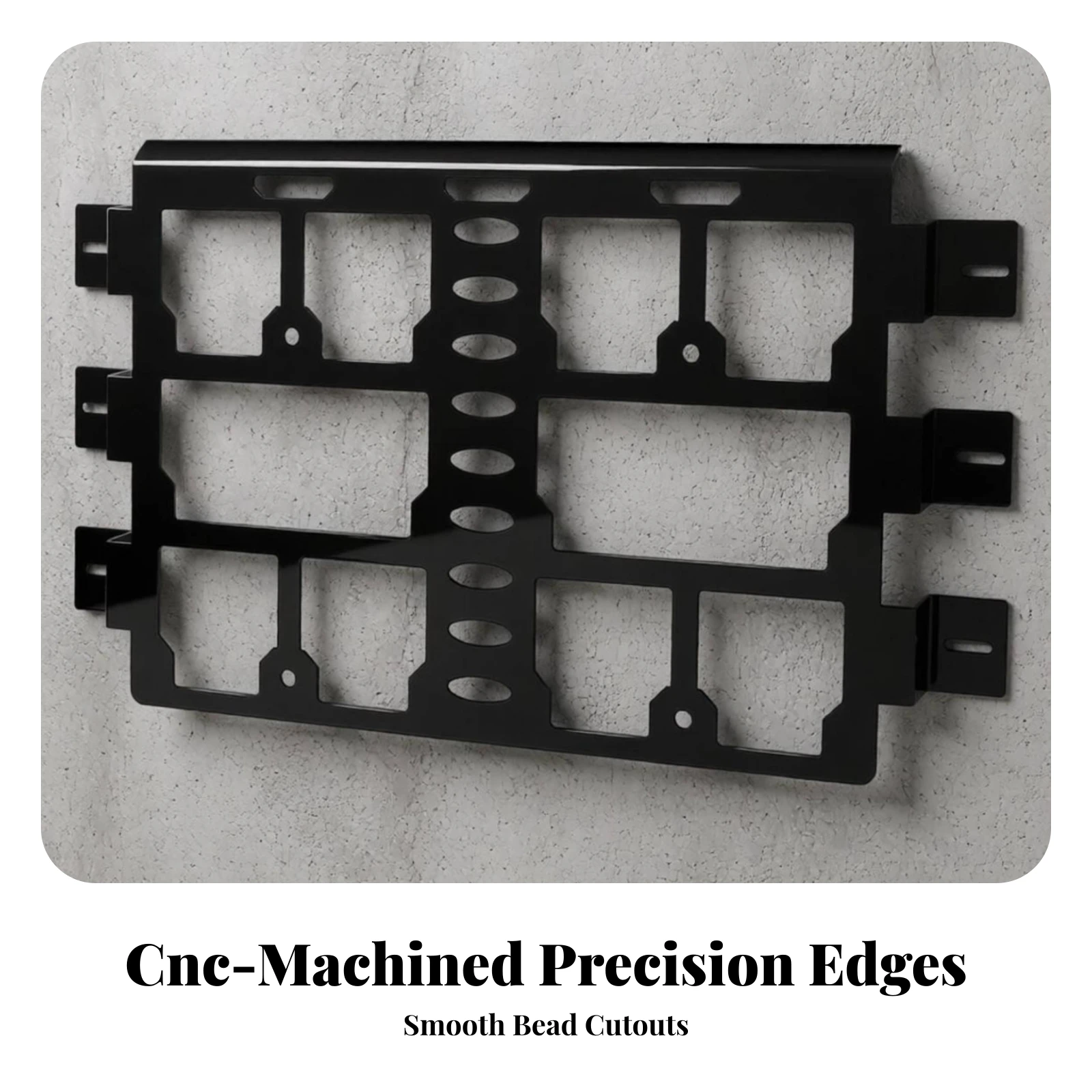 Tool Box Mounting Plate Universal Metal Mounting Plate with Hardware Brackets Powder-Coated Rigid for Professionals, Garage view 5