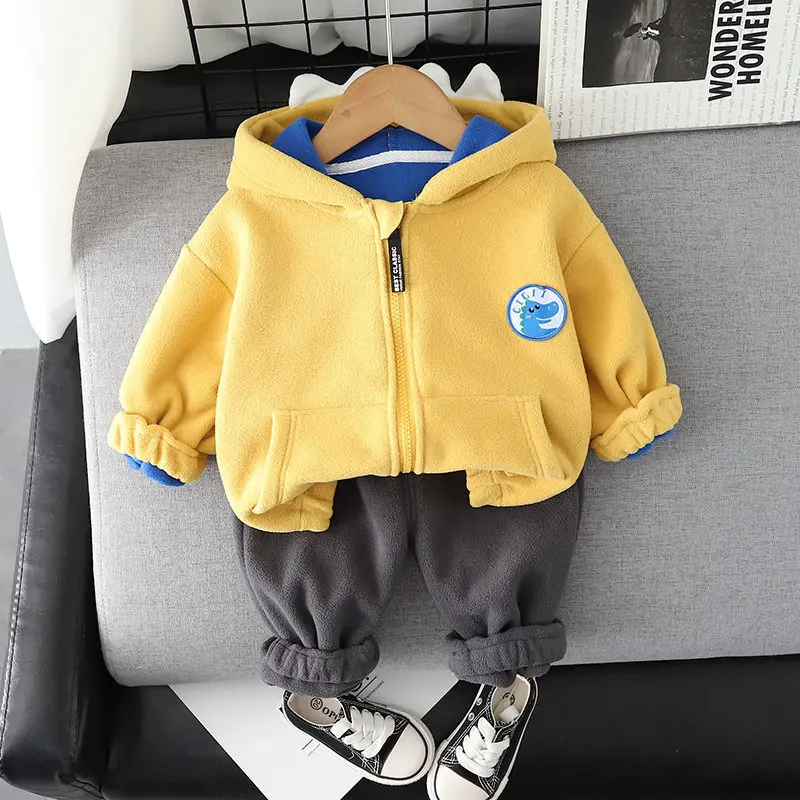 Children Autumn New Clothes Fashion Kids Boys Girls Coats Hoodies Long Pants 2Pcs/Sets Out Kid Cotton Toddler Casual Tracksuits