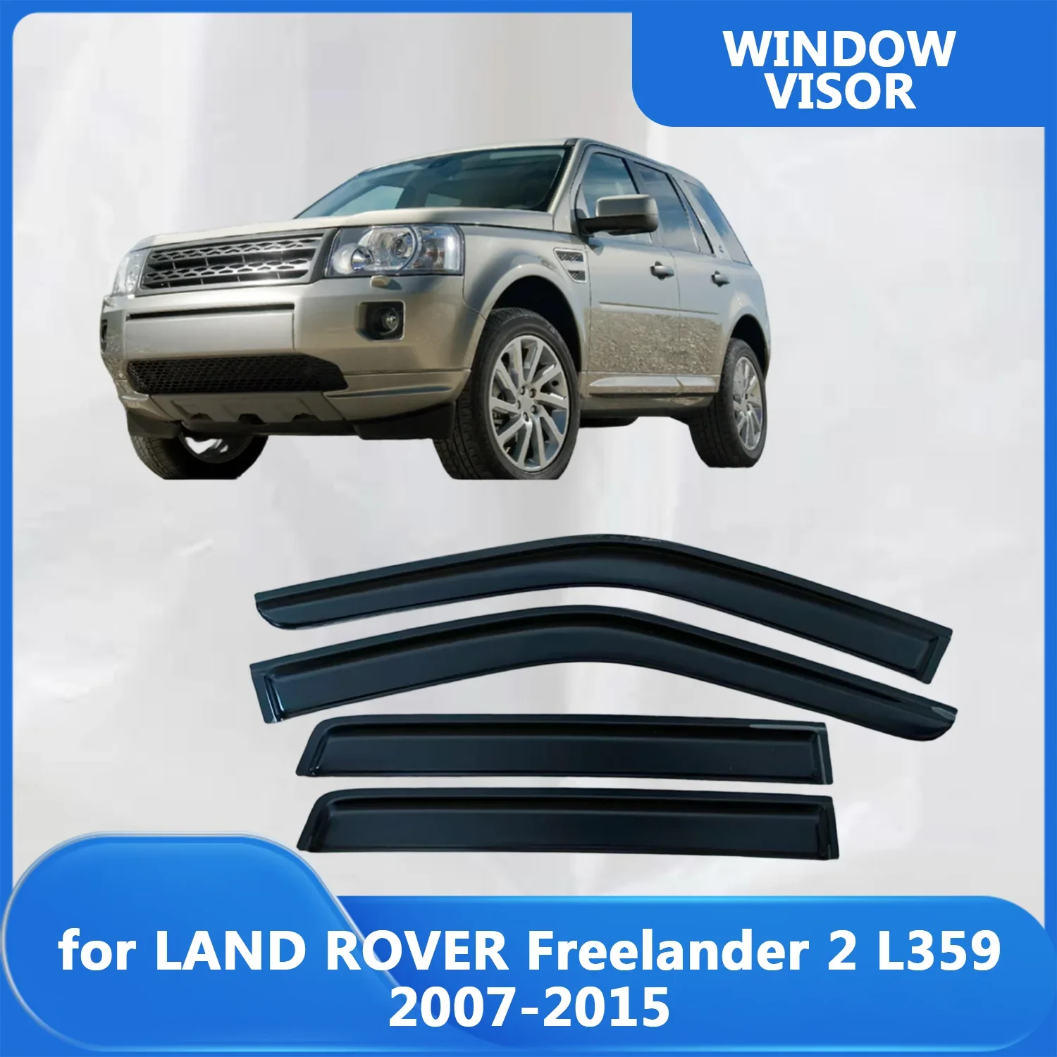 

Window Visor for LAND ROVER Freelander 2 L359 2007 2008 2009 2010 2011 2012 2013 2014 2015 Wind Deflectors Rain Guards Door