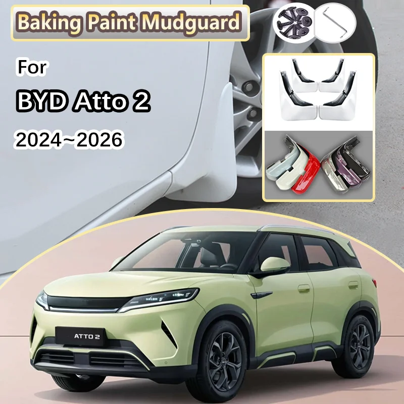 

For BYD Atto 2 Pro SC3E 2024 2025 2026 Yuan Up Baking Paint Car Fender Mudguard Front Rear Mudflap Wheel Anti-splash Accessories