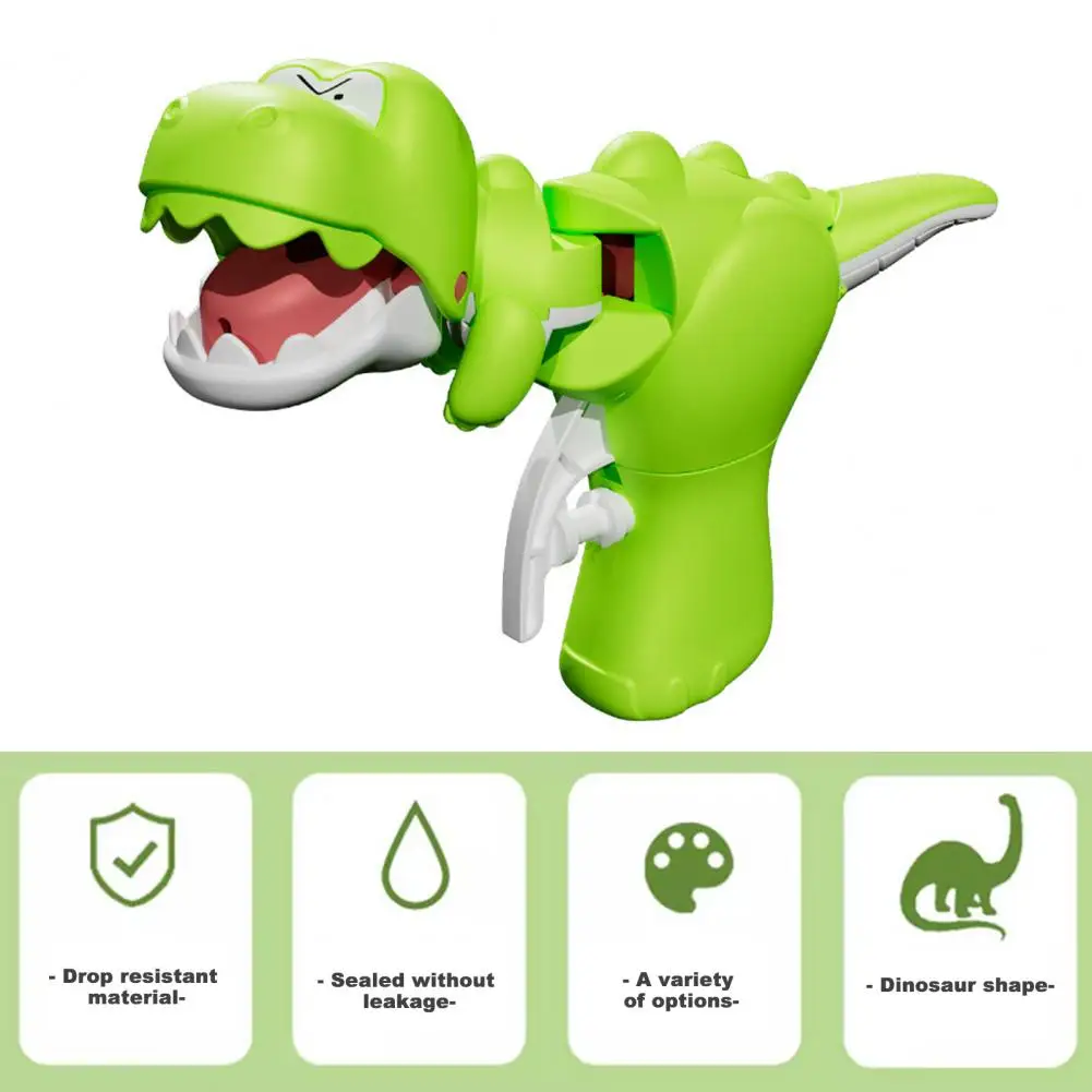 Long-distance Water Toy Durable Kids Dinosaur Water Shooter Toy with Movable Mouth Swing Tail Leakproof Summer Beach for Boys