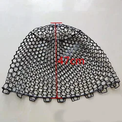 Rubber Fishing Nets Catch Fish Net Head without ring 21-65cm Depth Mesh Network Landing Net Replacement Fishing Accessories Tool