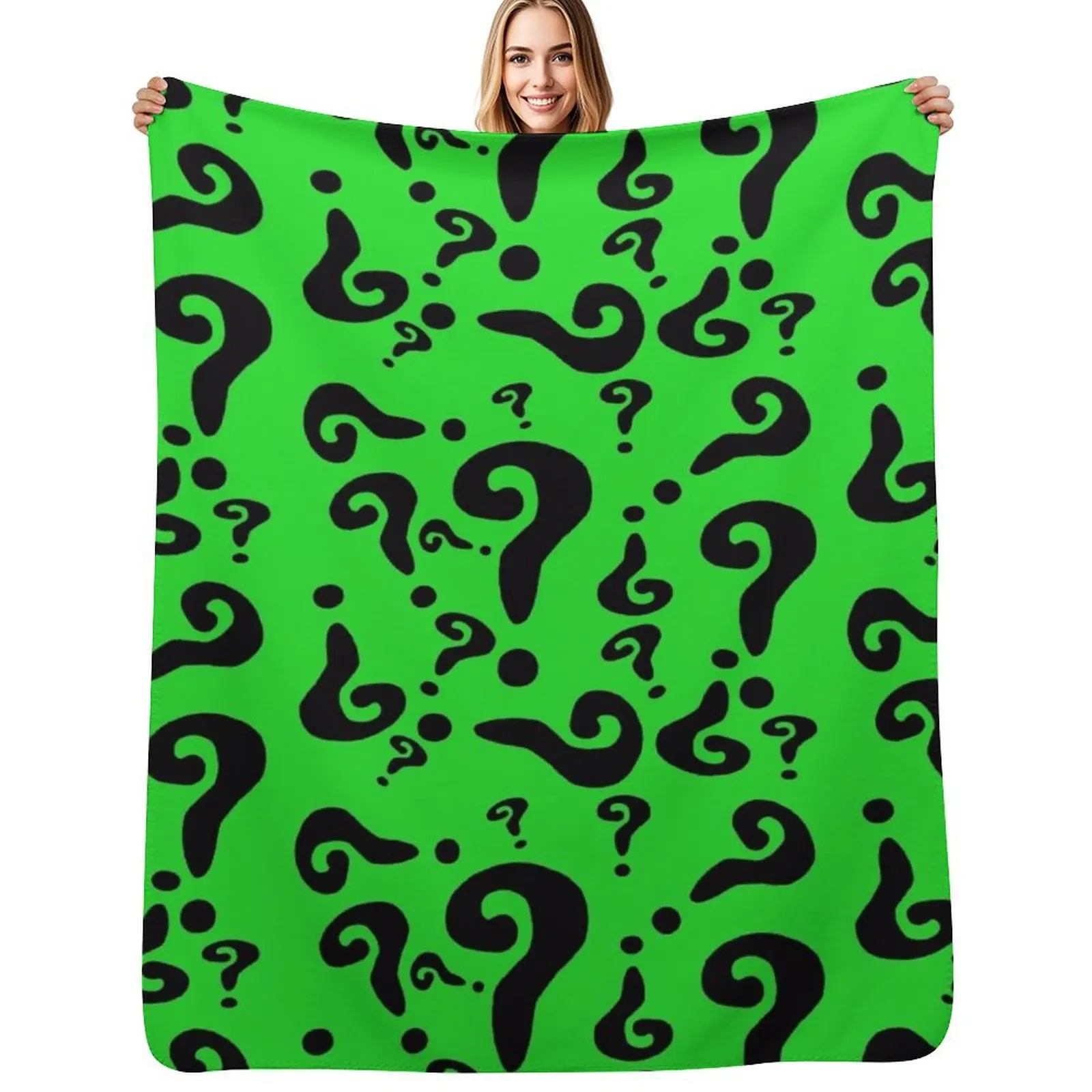 

The Riddler Throw Blanket Decoratives Winter beds Moving wednesday Blankets
