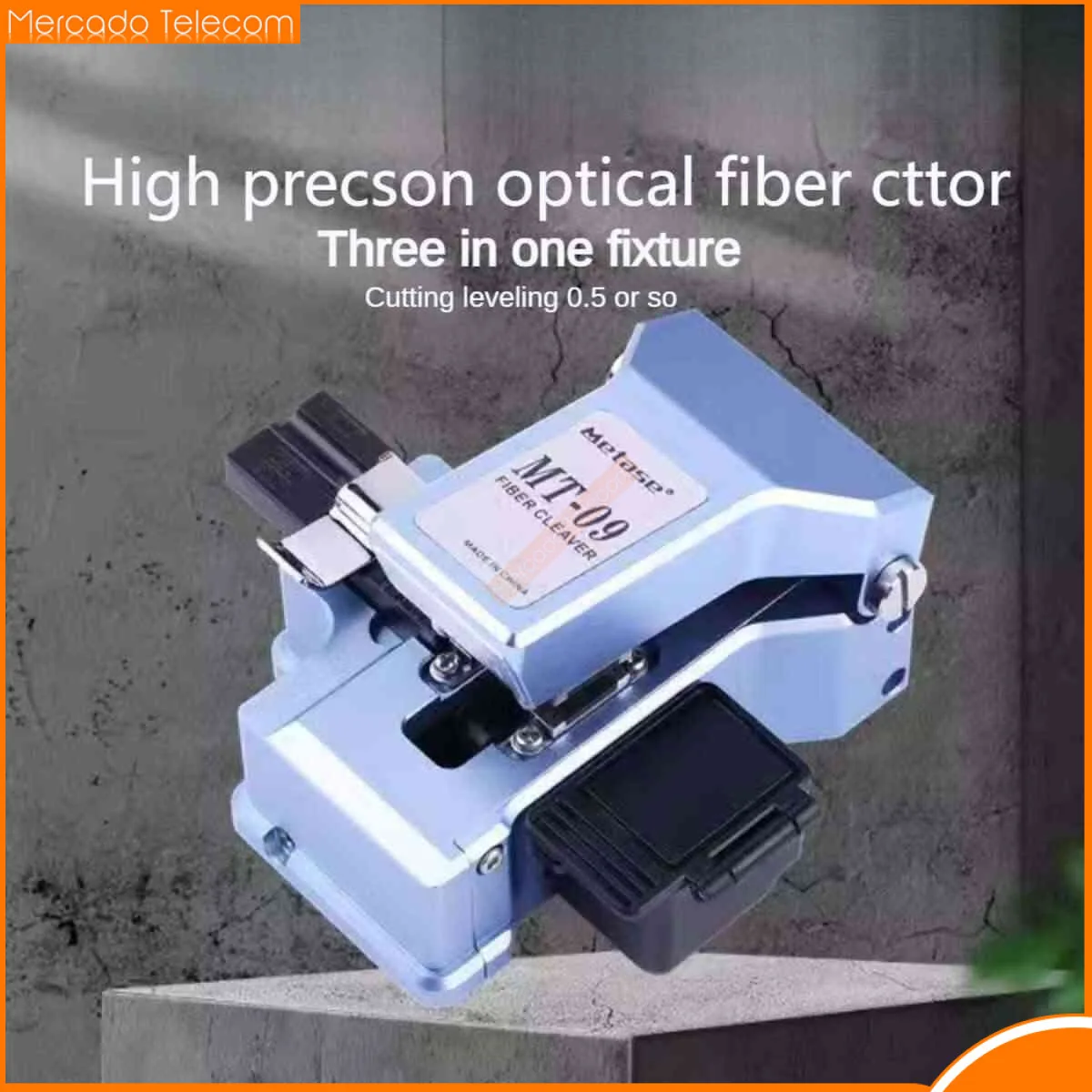 Fiber Cleaver MT-09 with Blade Cable Cutting Knife FTTT Fiber Optic Tools Cutter One Step High Precision Automatic Cutting