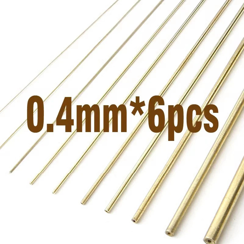 DIY Retrofit Copper Tube, Brass Rod para Modelagem Acessórios, Tanques Mecha, Armas de Fogo, Upgrade, Hobby, 0.3mm-2.0mm