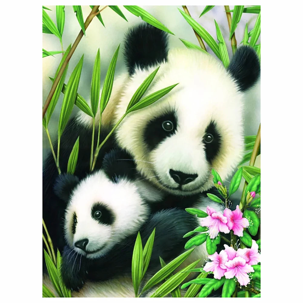 

5D DIY Diamond Painting Panda Animals Full Square/Round Rhinestone Hobby Crafts Mosaic Handmade Gifts Cross Stitch Home Decor