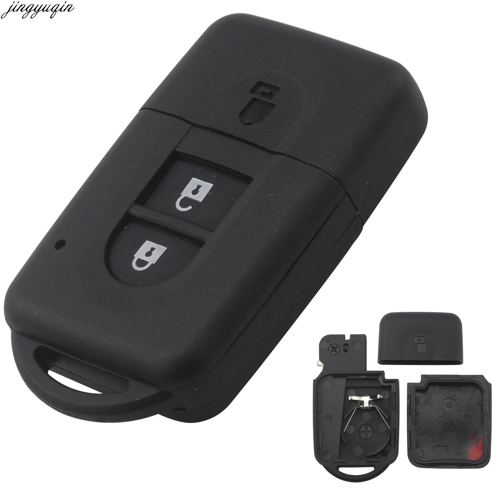 Jingyuqin 2 Button New Replacement Remote Car Key Shell Fob Case For Nissan MICRA Xtrail QASHQAI JUKE DUKE NAVARA