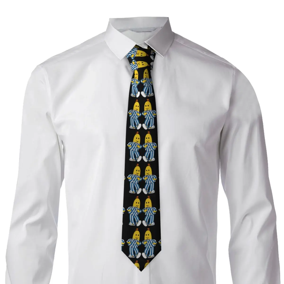 Bananas In Pyjamas Best Friend Necktie for Men Silk Polyester 8 cm Neck Ties Wedding Accessories Tie Classic Gravatas