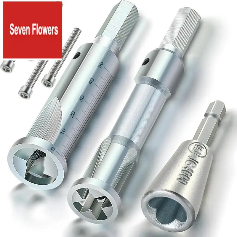 

Wire Twisting Tool 3 Way/ 5 Way Wire Stripping Tool And 6Mm Hex Shank Cable Twister Tool, For Power Drill Drivers