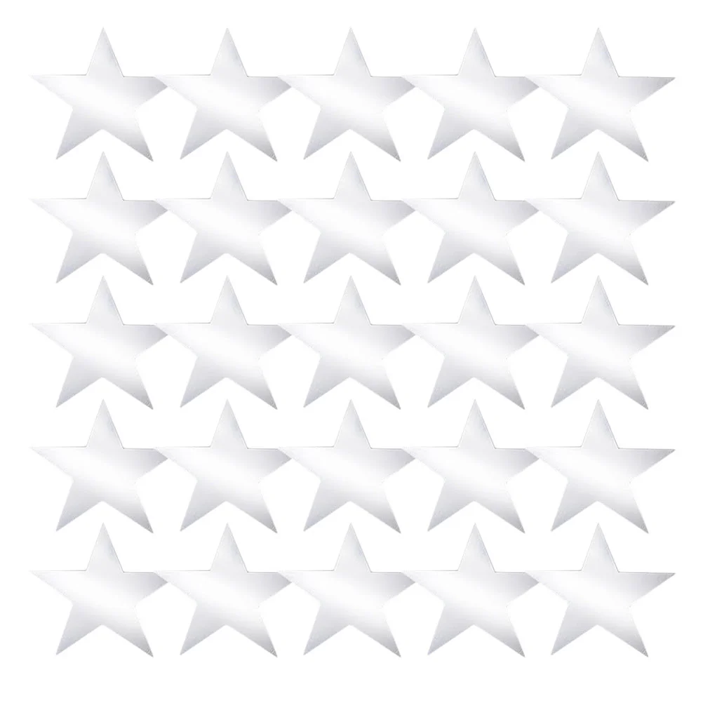 

60 Pcs Pentagram Paper Star Ornament Cut Party Scene Prop Signature Cutouts