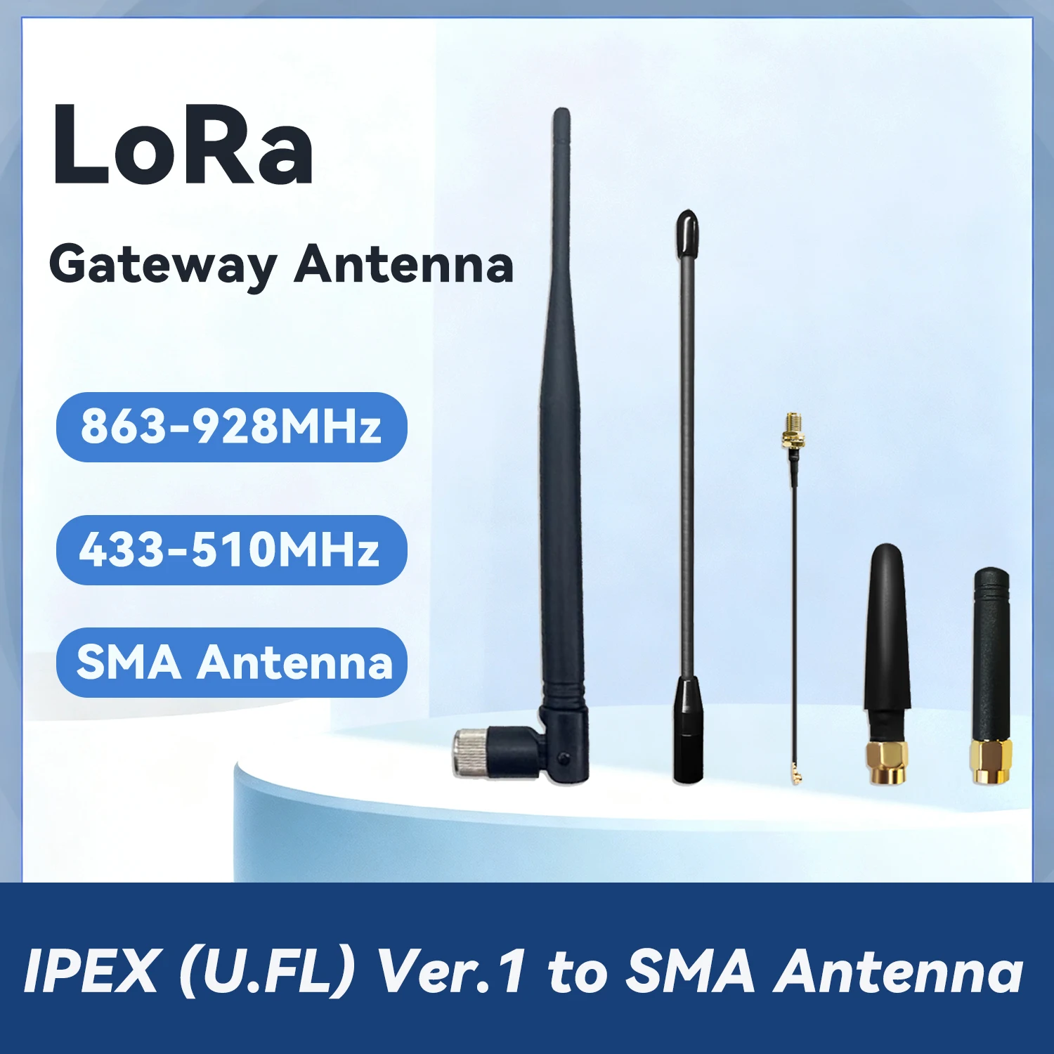 

Антенна серии шлюзов Heltec LoRa 1,2G SMA Public Беспроводной модуль с высоким коэффициентом усиления 10 дБи Цифровая передача данных 17 см 902-928 МГц