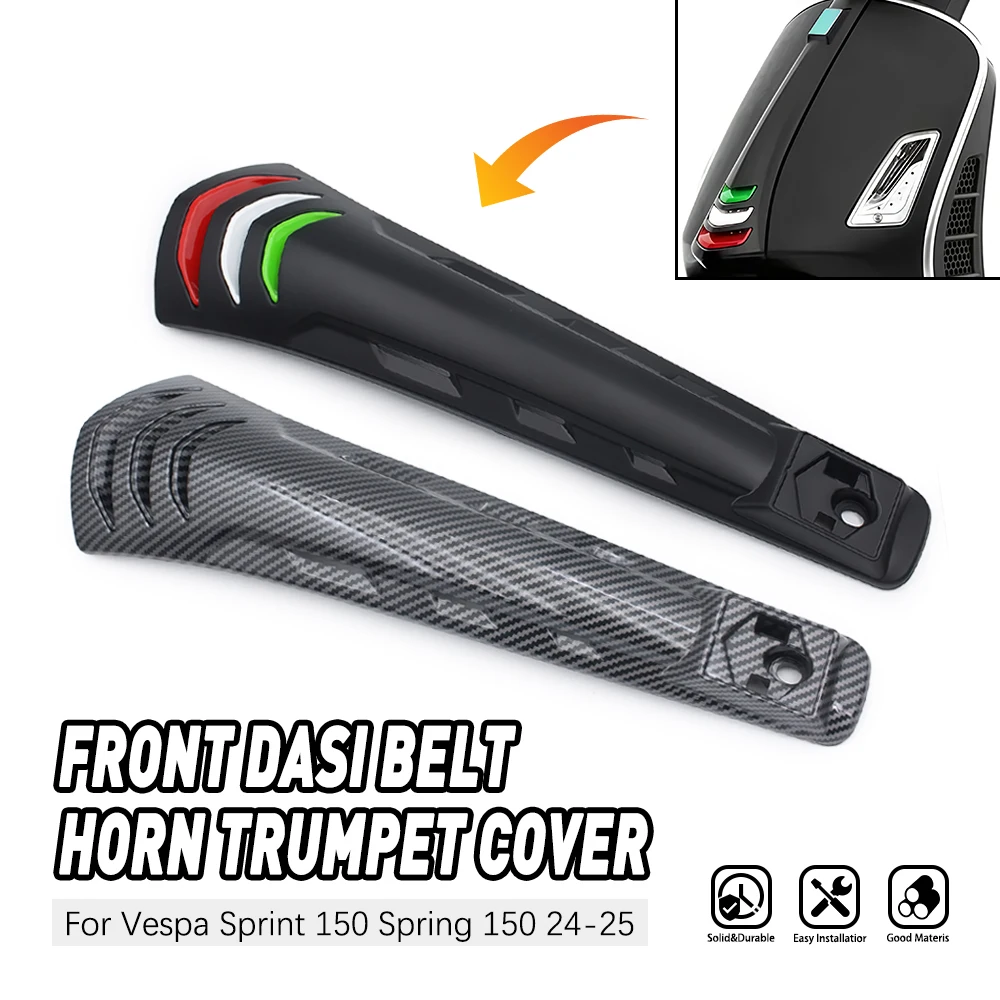 

Motorcycle Accessories Desi Horn Cover Front Fairing Tie Fender Cover ABS Plastic For VESPA Sprint 150 Sprint150 Spring 24 25