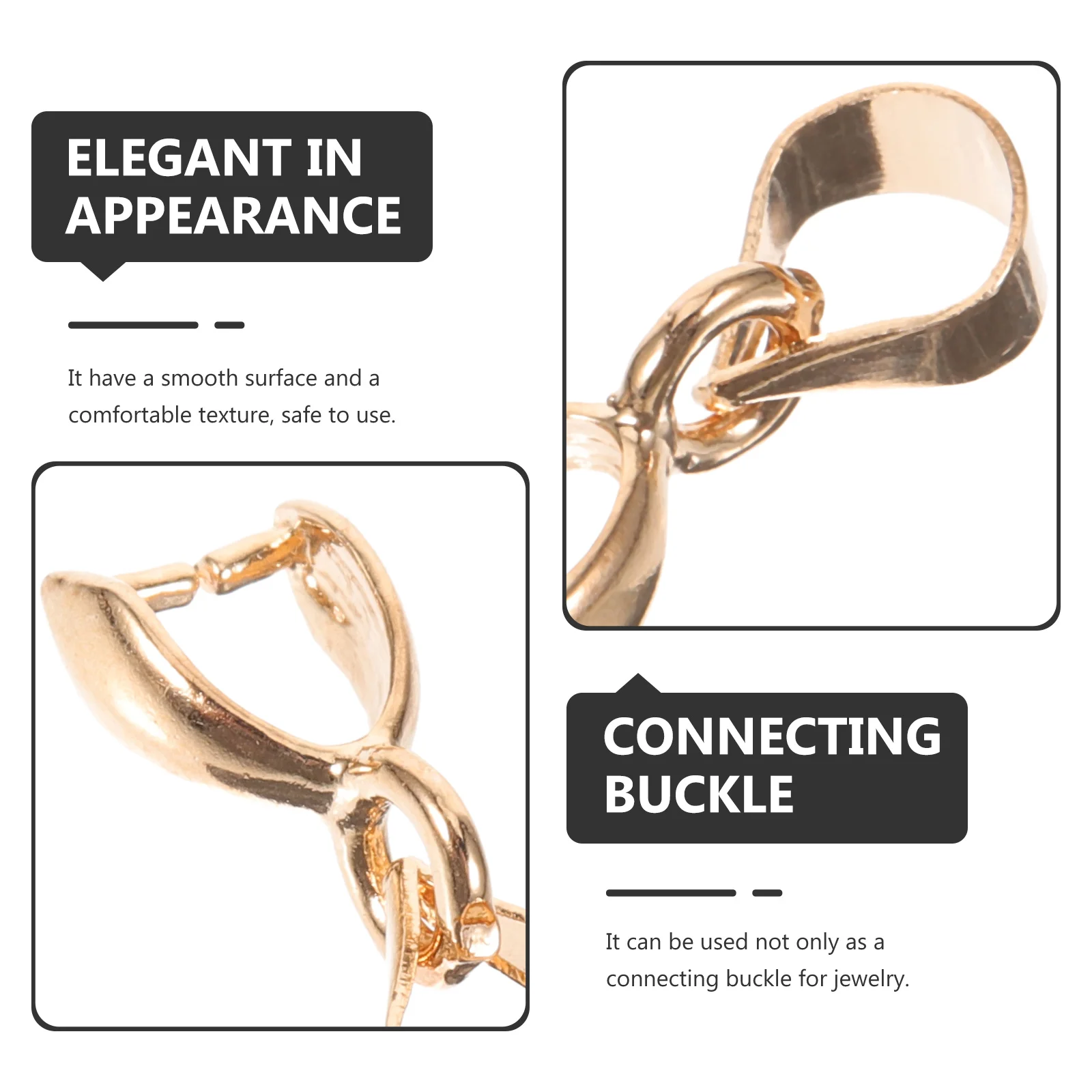 50 قطعة المشبك المعدني السلس لصنع المجوهرات عقد دي اي واي موصل سبيكة قرصة كليب المشابك النتائج مجوهرات الكفالات