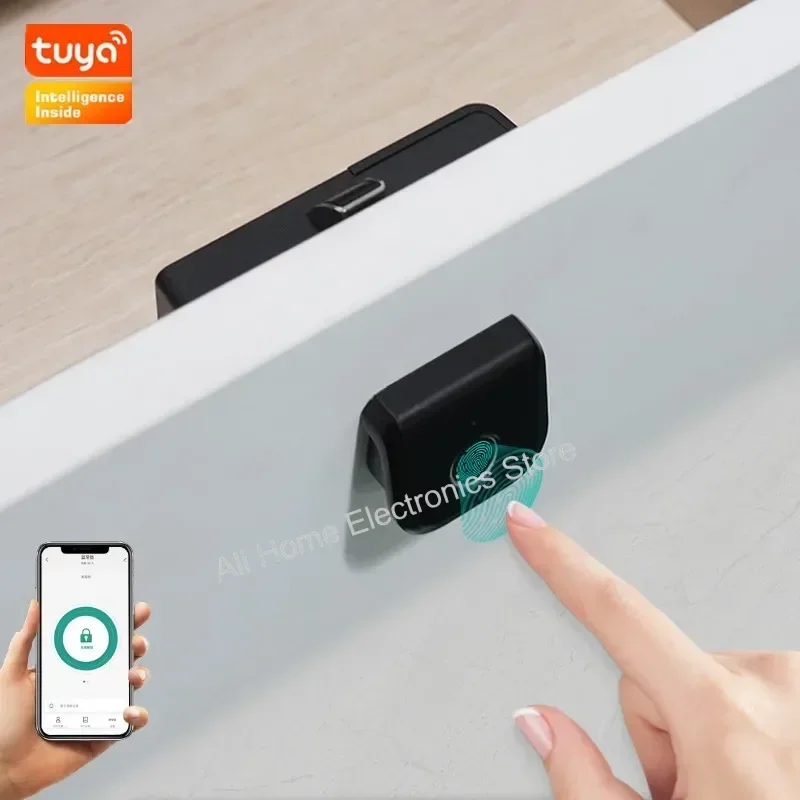 Smart Home Fingerprint Cabinet Lock Tuya Smart Lock Biometric Fingerprint Lock Drawer Cabinet Locks fechadura eletronica