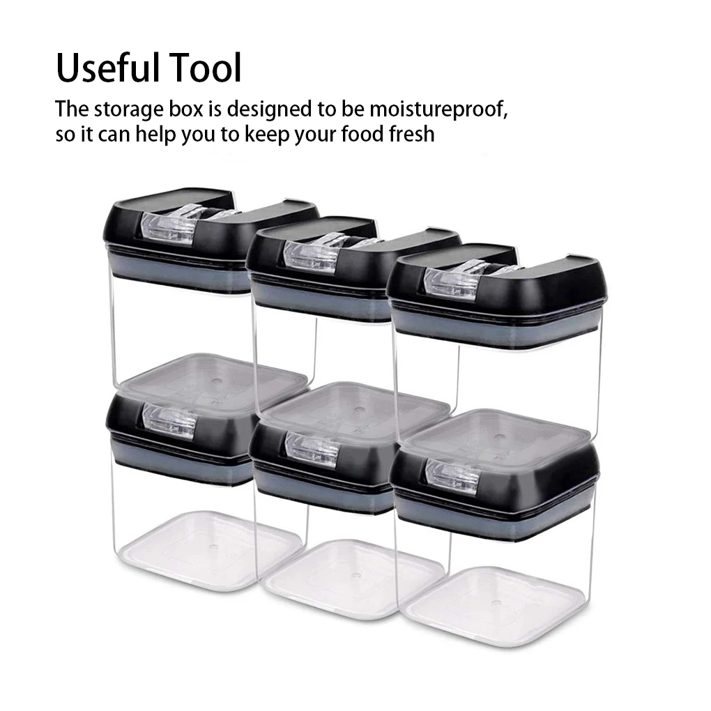 

6 Pieces Set Cereal Storage Box Portable 500ml Waterproof Nut Case