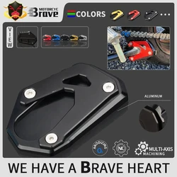 Motorcycle Kickstand Foot Side Stand Extension Pad Plate For V-STROM Vstrom 1000 1000XT 2014 - 2017 2018 2019 2020 2021