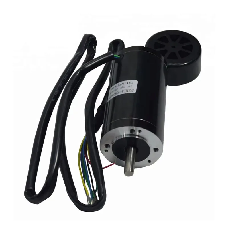 Heißer Verkauf Hochgeschwindigkeitsspindel Bürstenloser Motor 94 W 24 V 6000R 0,15 N.M für Cnc 3040 52BLY09060E