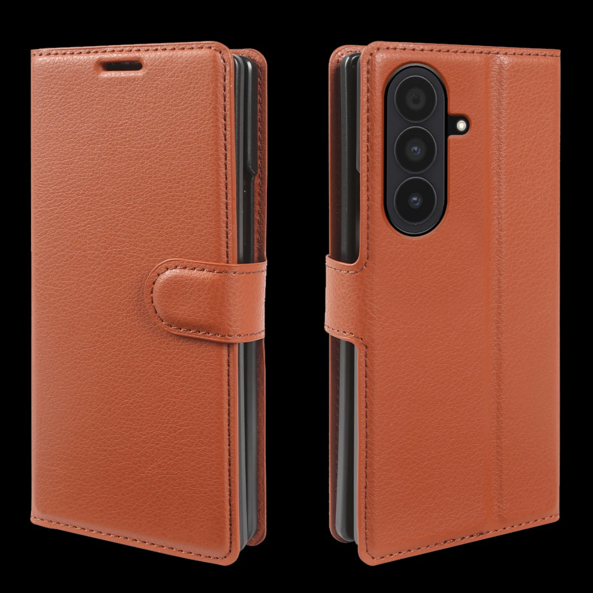 Premium Leather Phone Case For Samsung Galaxy Z Fold8 Ultra Fold 8 Ultra SM-F976B SM-F976U SM-F976U1 Flip Case Cover Coque Shell