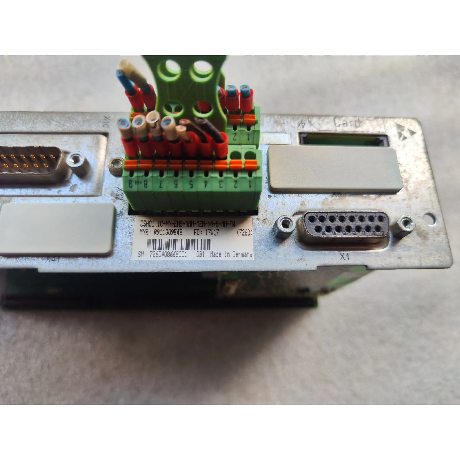 Cartão de eixo CSH01.1C-NN-ENS-NNN-MEM-NN-S-NN-FW com garantia