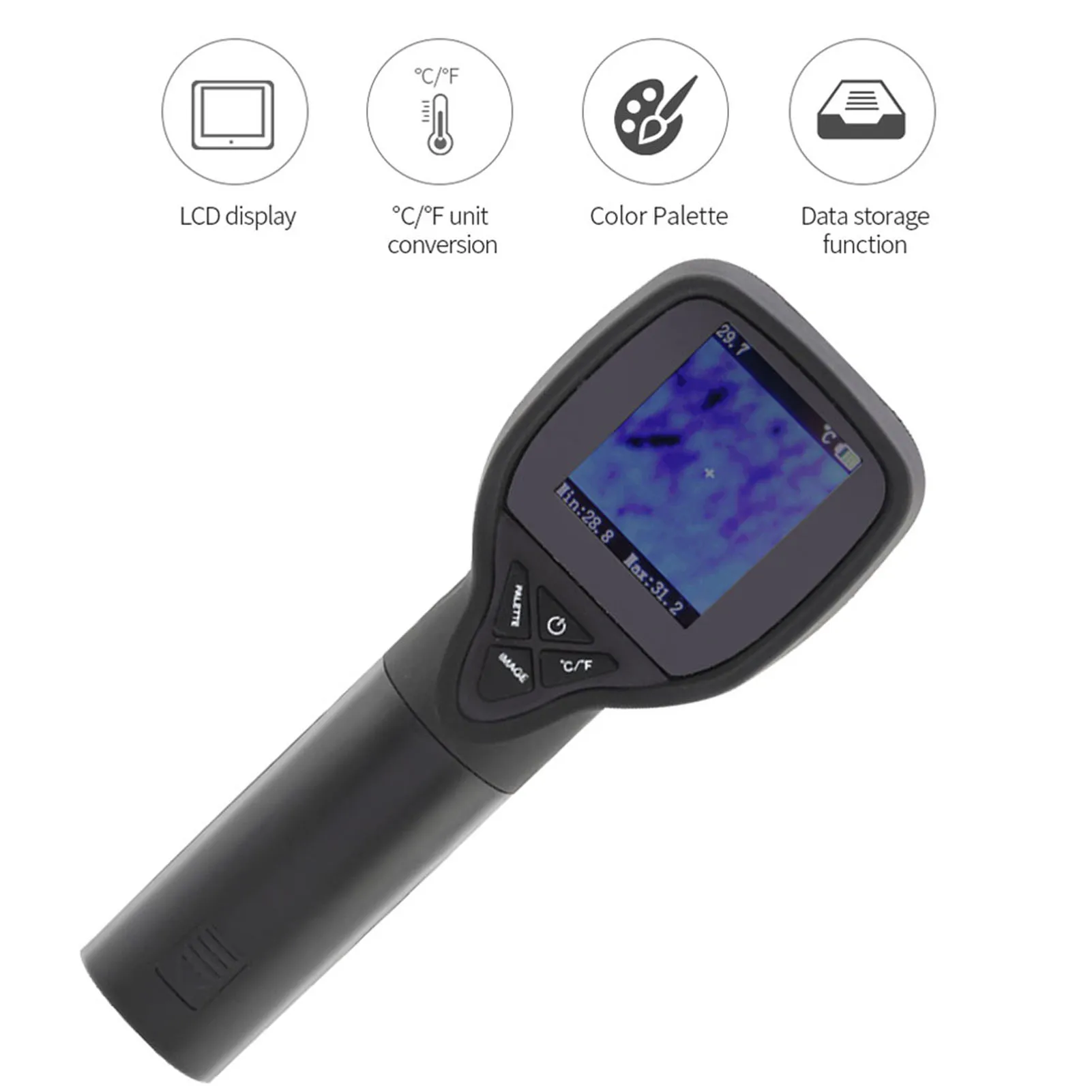 Warmtebeeldcamera HT175 IR Infraroodthermometer Warmtebeeldcamera 20 ~ 300 ° C 32*32 resolutie
