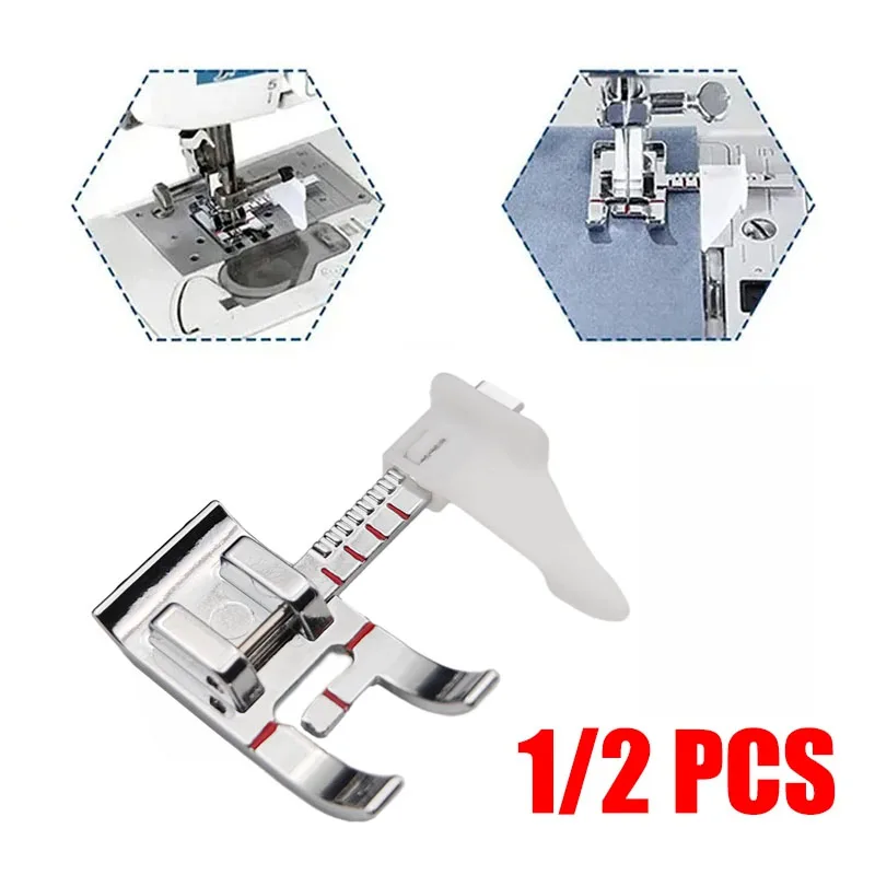 1/2PCS Adjustable Sewing Machine Presser Foot Home Sewing Machine Accessories Low Shank Multi-Function Presser Foot Sewing Ruler