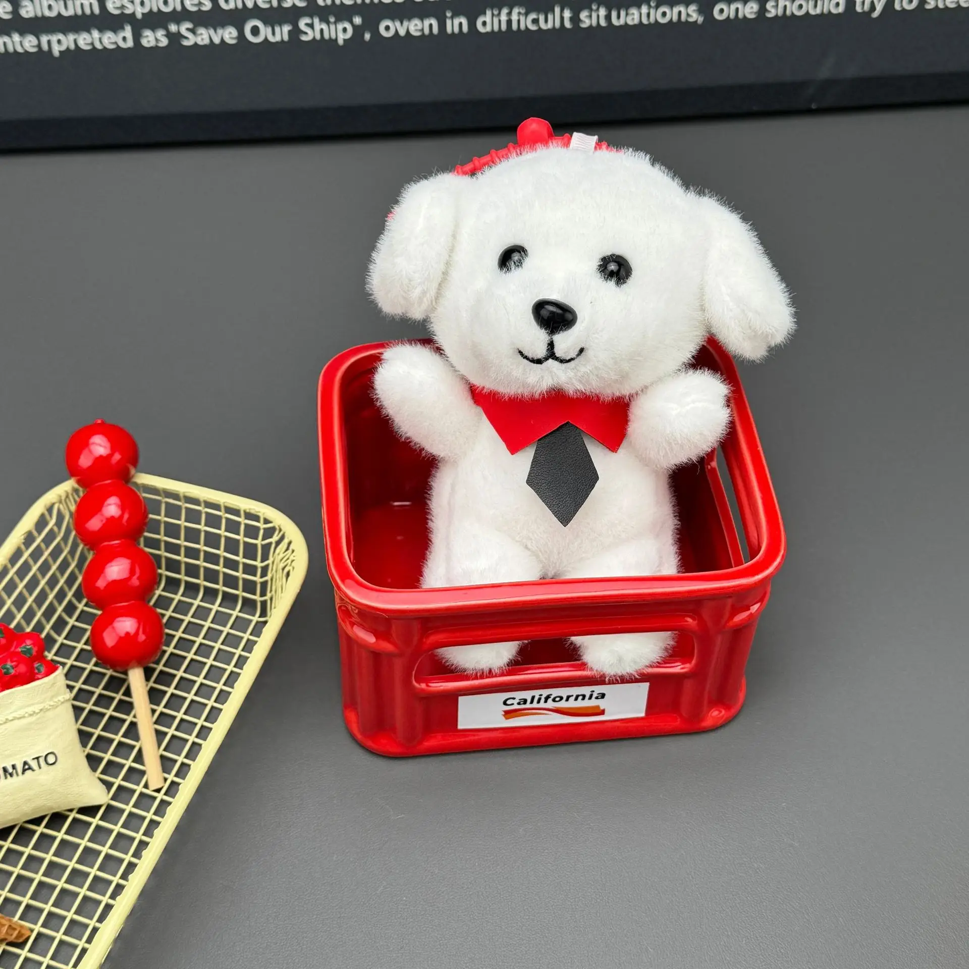 ใหม่คุณภาพสูงตุ๊กตาสุนัขตุ๊กตา Plush จี้น่ารัก Tie ตุ๊กตาสุนัขพวงกุญแจ Charm กระเป๋าคว้าเครื่องตุ๊กตาของเล่นเด็กของขวัญวันเกิด