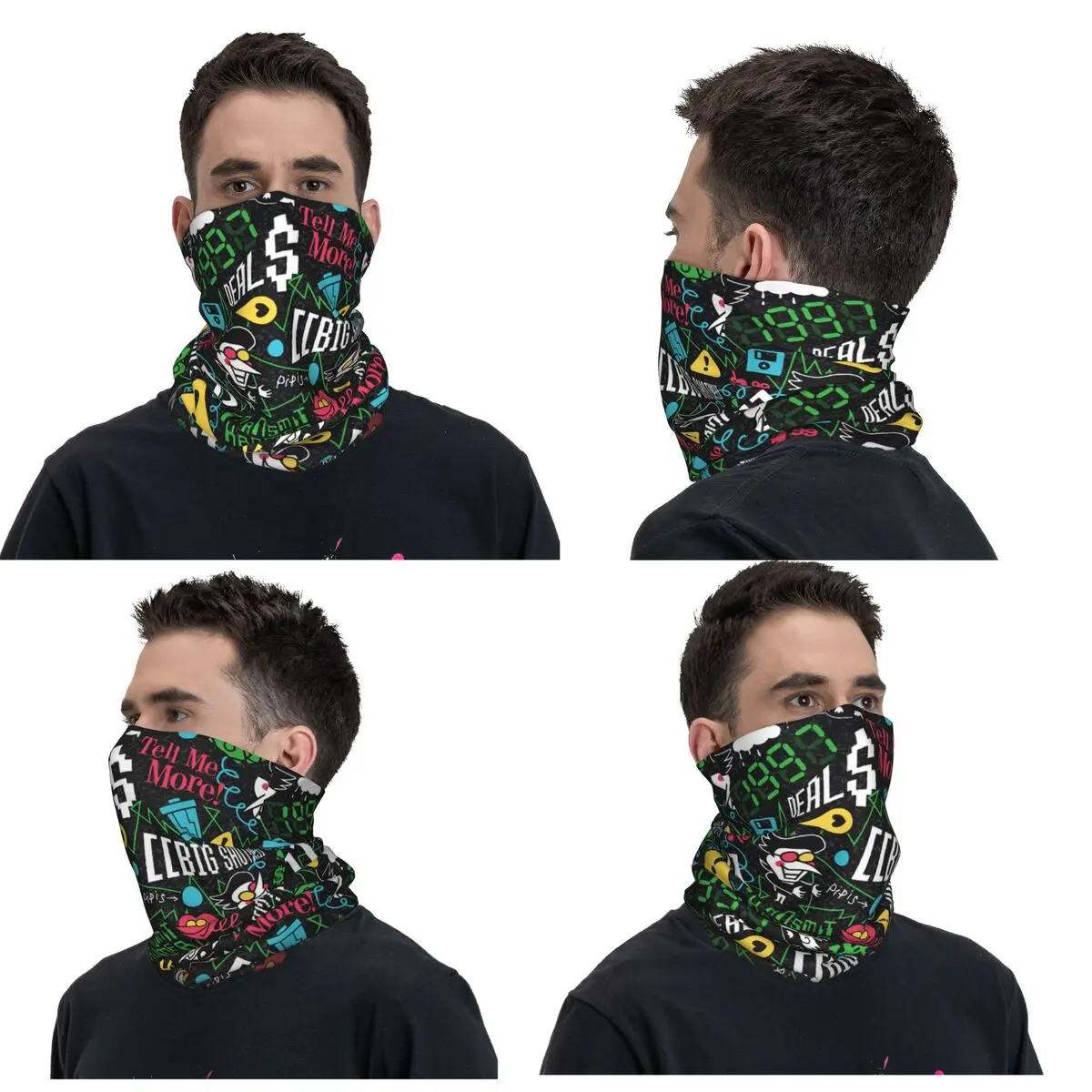 

Бандана Deltarune SPAMTON G, маска-шарф с принтом, теплая повязка на голову, унисекс, для взрослых, на все сезоны