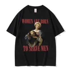 男性と女性のためのミームTシャツ,面白い服,ルネッサンスの絵が描かれたTシャツ,特大のストリートウェア,流行の服