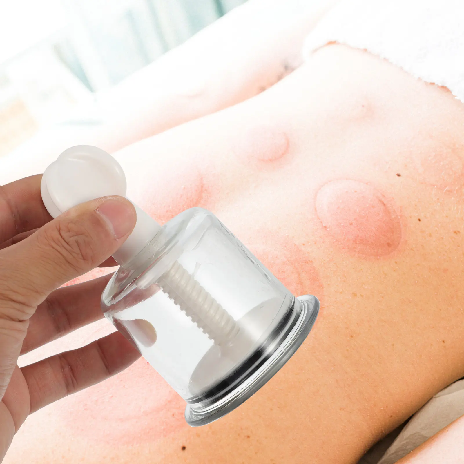 

Набор из 8 китайских вакуумных банок для физиотерапии, массажные банки для снятия боли в теле, для терапии спины, плеч и шеи