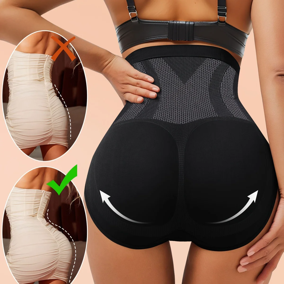 Nowe, unikalne modelujące majtki wyszczuplające z włóknami regenerującymi, kontrolujące brzuch, wyszczuplające uda, trener talii, bielizna modelująca dla kobiet.