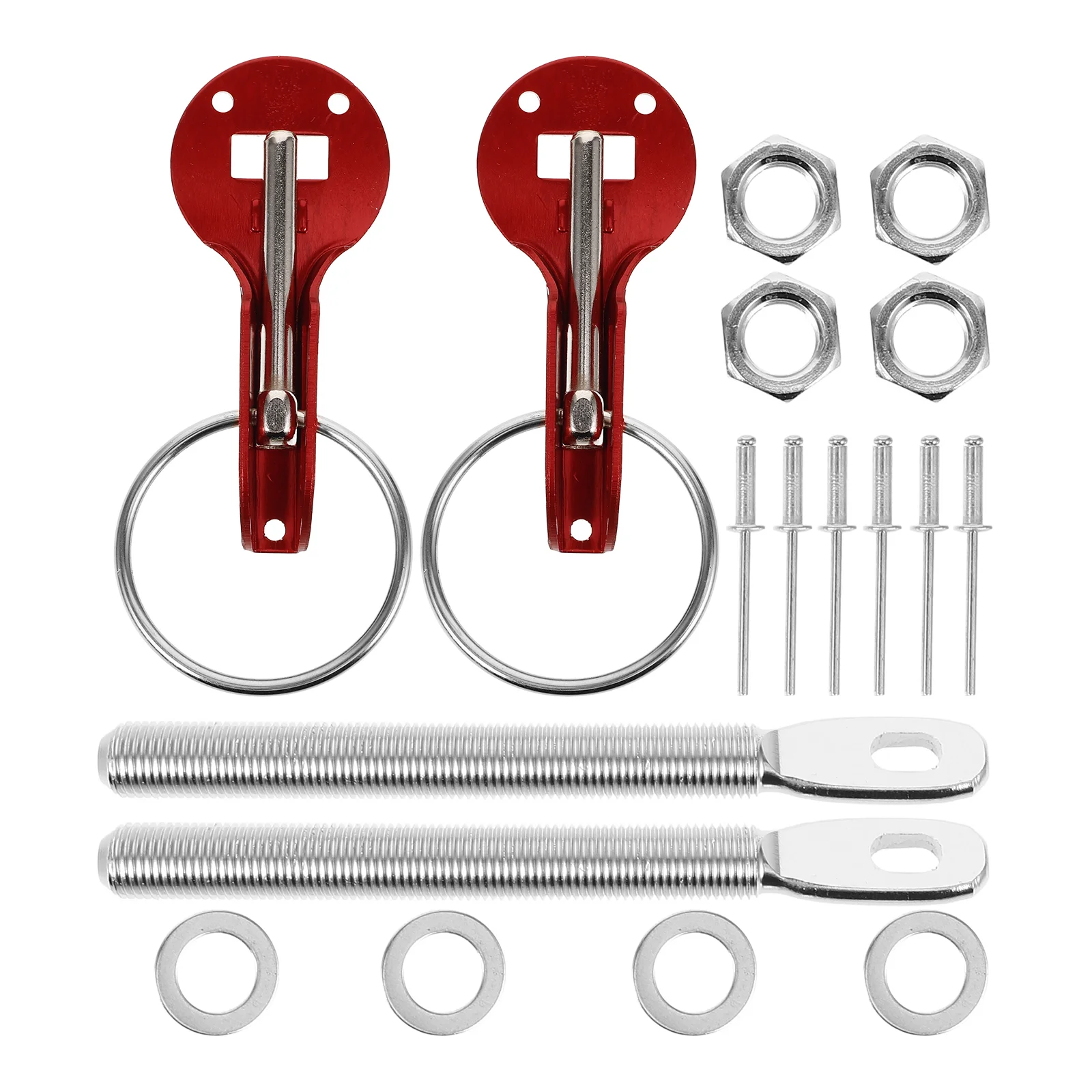 

Car Accessories Racing Exterior Hood Lock Pins for Universal Red Aluminum Alloy