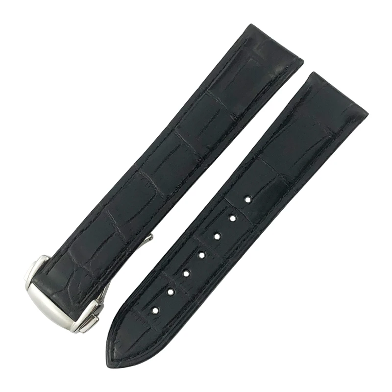 20mm 19mm 18mm 21mm 22mm Genuine Alligator Leather Watch strap for Omega De Ville Seamaster Customized Crocodile Skin Watchband