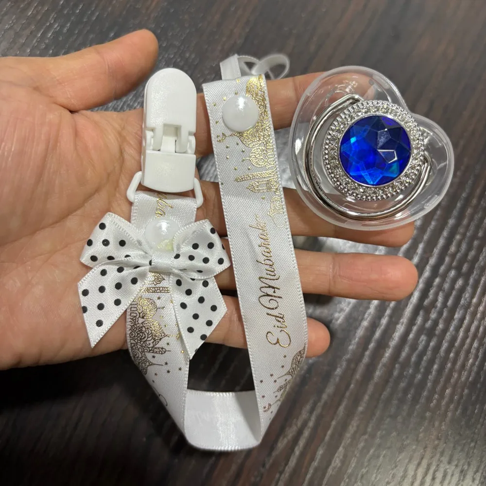 

Islamic Calligraphy Print Rhinestone Baby Dummy BPA-Free Pacifier 0-12M