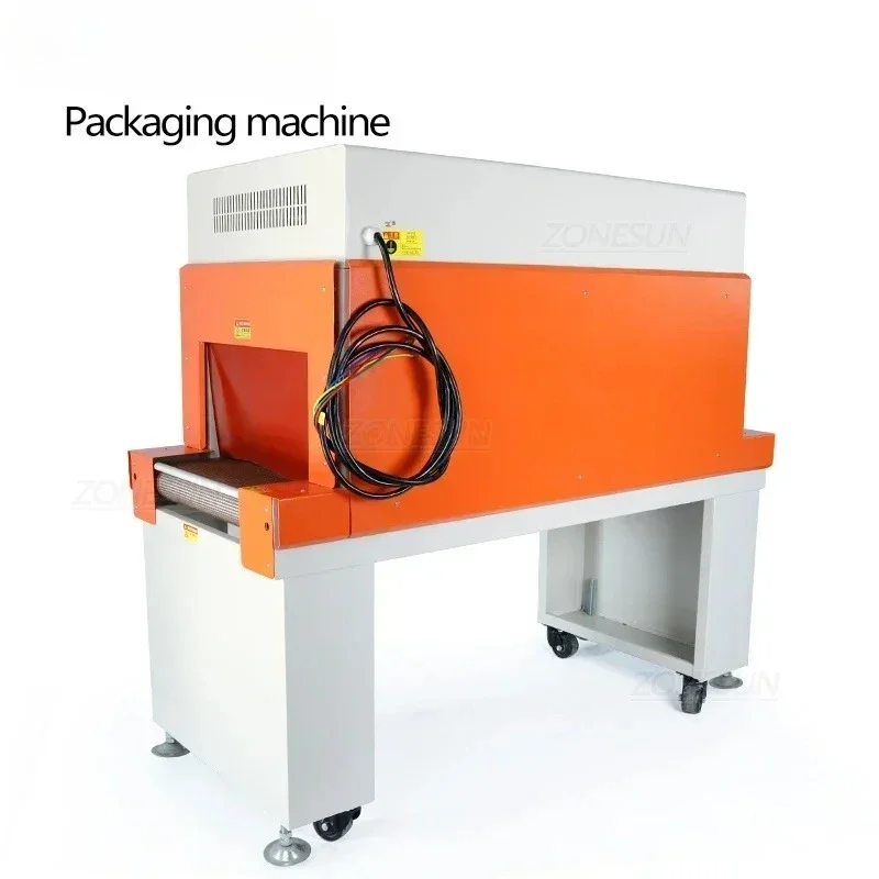 ZONESUN ZS-BSP4525 Jet Heat Shrink Film Wrapping Machine Packaging Cosmetics Book Food CD Cookie Card Packing Machine