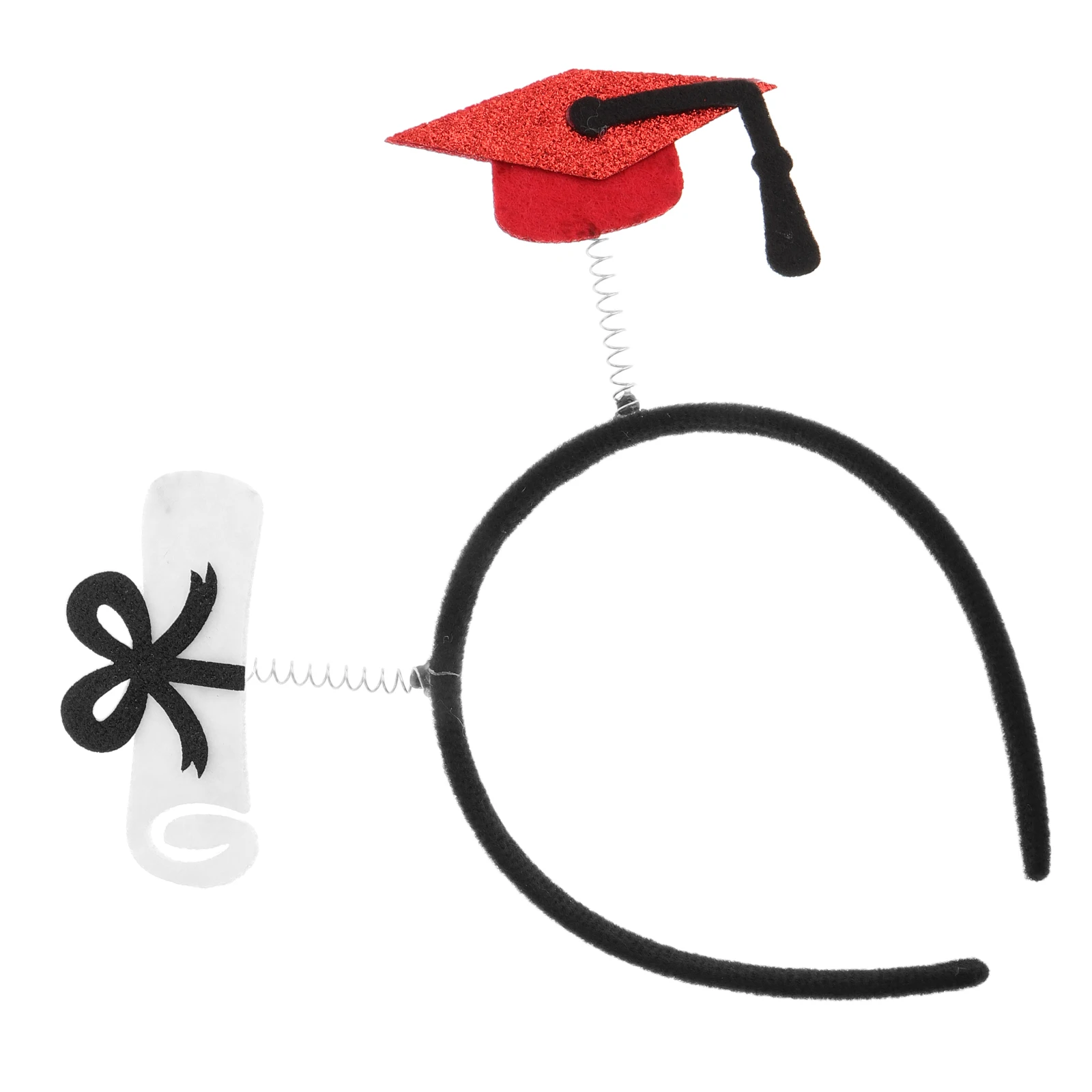 

Cap Tassel Headband Comfortable Material Secure Fit Graduation Accessory Prom Headband Party Decoration Multioccasion Use