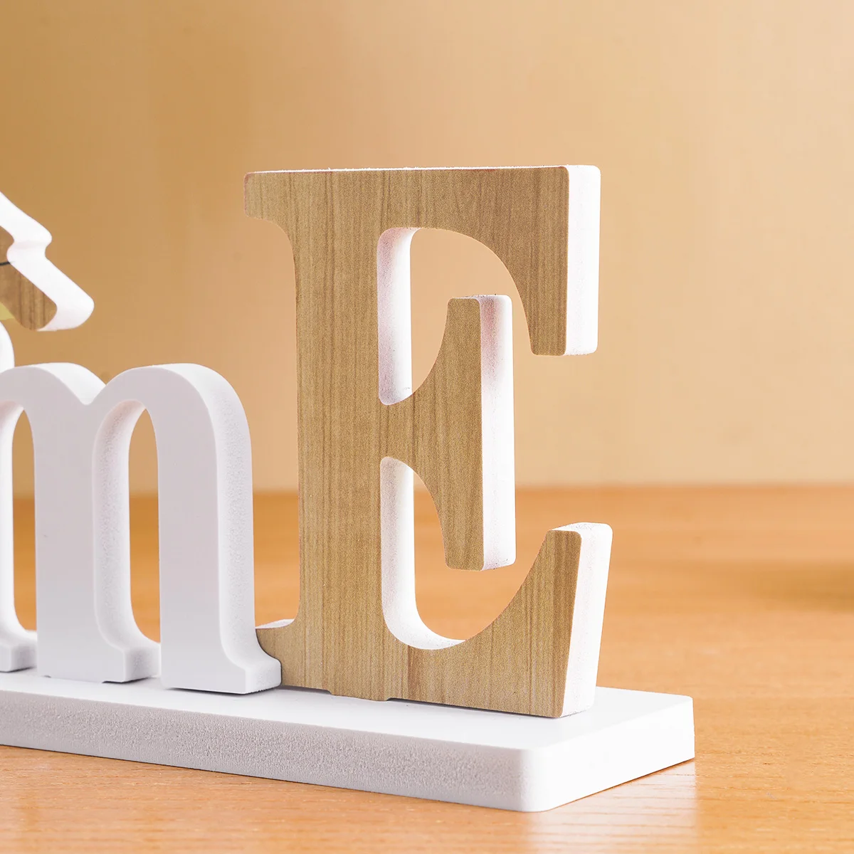 قطعة واحدة، عنصر زخرفي بسيط على شكل طائر على شكل قلب، لوح حروف مزخرف لسطح المكتب الداخلي #5